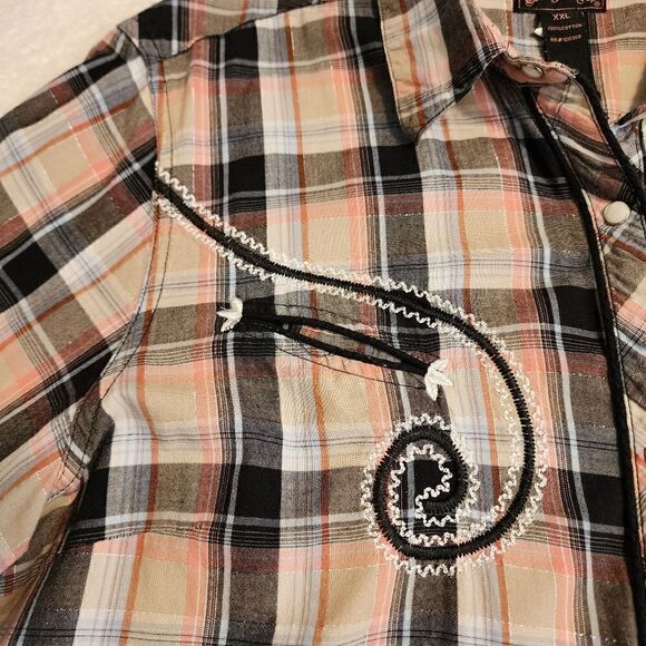 Cowgirl Up Womens Western Snap Front Shirt Size XXL - Picture 5 of 10